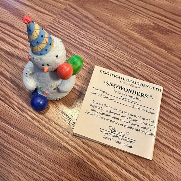 Snowonders by Sara's Attic "Birthday Bash" figure - Picture 6 of 10